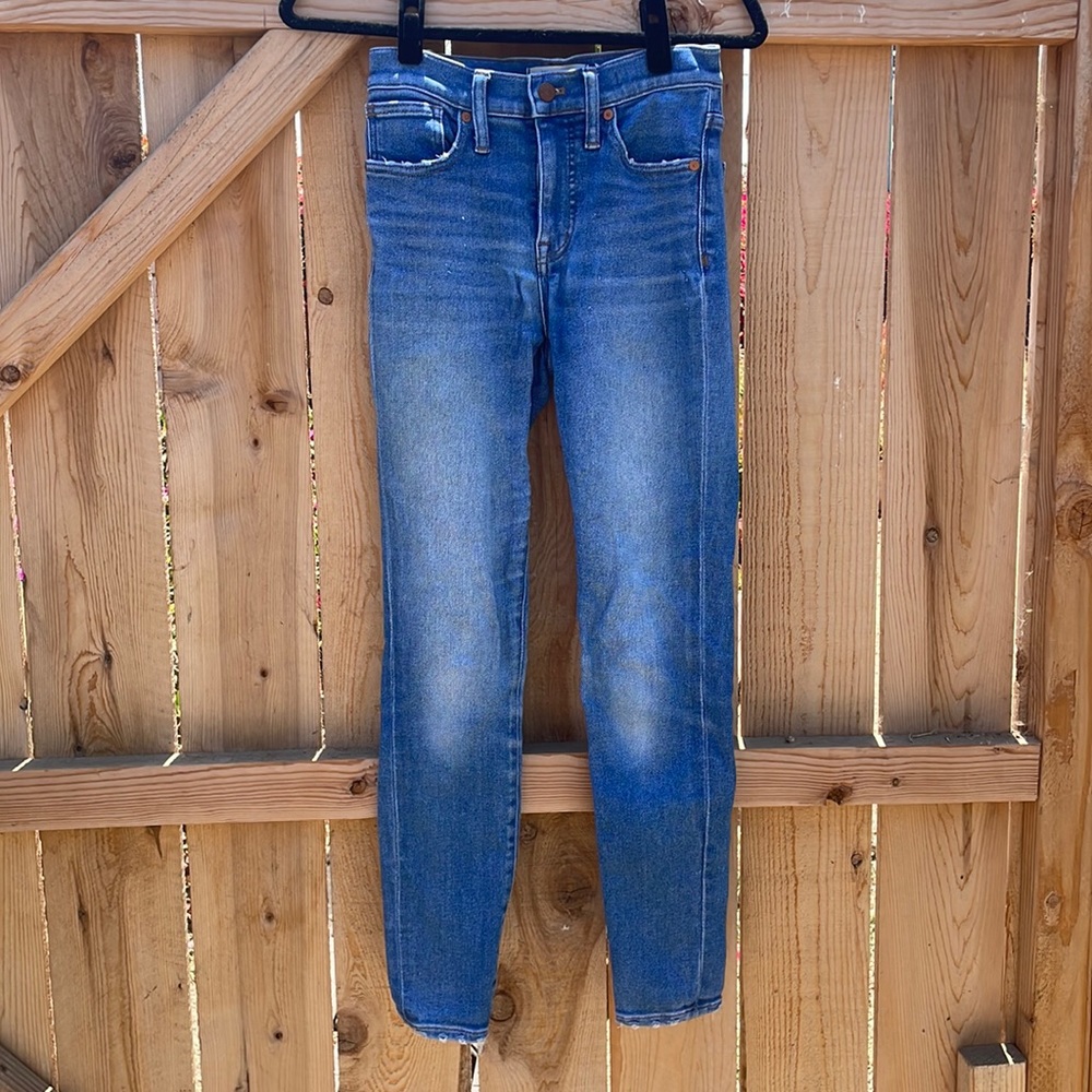 Madewell 9’’ high rise skinny jeans